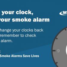 Change clock, check smoke alarm 2020